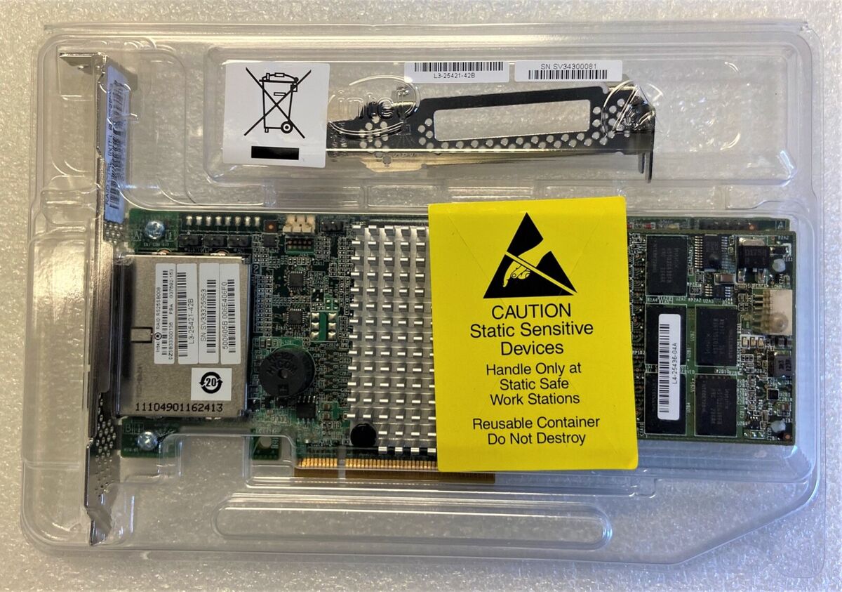 Intel RS25SB008 RAID Controller 6 Gb/s Low Profile MD2 Card Intel RS25SB008 RAID Controller 6 Gb/s Low Profile MD2 Card