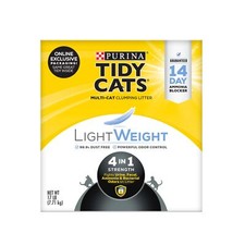 Purina Tidy Cats Multi Cat, Low Dust, Clumping Cat Litter, LightWeight 4-in-1...