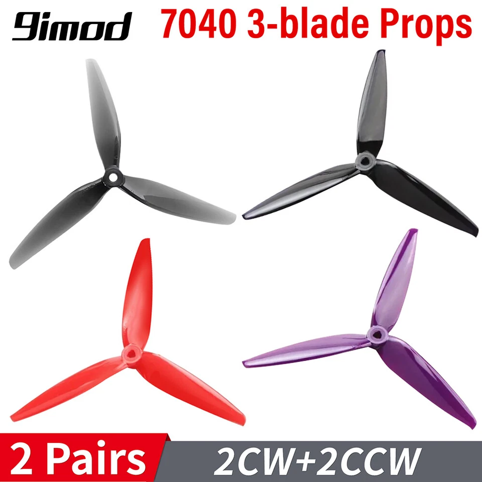 HQProp 7040 CW CCW Propeller 7-15" Blades Props for RC FPV Racing Drone - Image 2 of 4