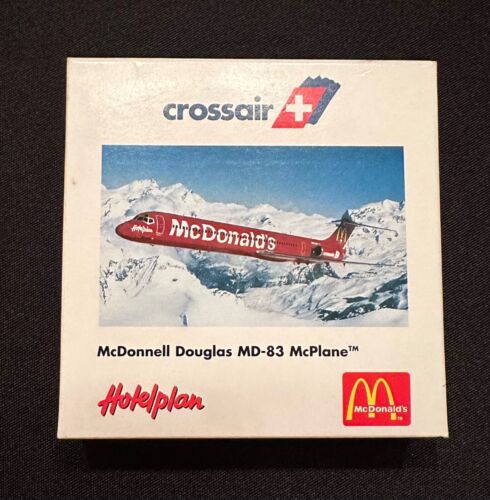 Crossair MD-83 McDonald's McPlane Diecast 1/500 Scale Model Airplane by Herpa - Picture 1 of 9