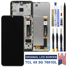 OEM 6.52" LCD Display Touch Screen Digitizer Frame Assembly For TCL 4X 5G T601DL