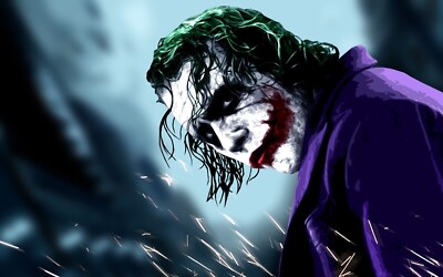 Heath Ledger Joker Batman The Dark Knight Poster A5, A4, A3, A2, A1, A0