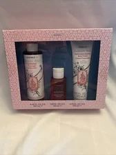 KORRES CASHMERE ROSE SYMPHONY EAU DE PERFUME SHOWER GEL BODY CREAM GIFT SET 