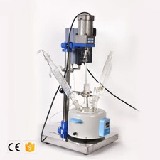Lab 1L Single Layer Reaction Vessel with Heating Bath for Distillation Solution