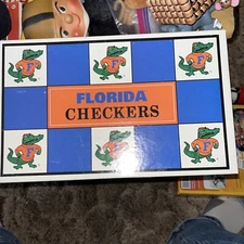 Florida Gators UF University Football Checkers Board Games Mini Helmets
