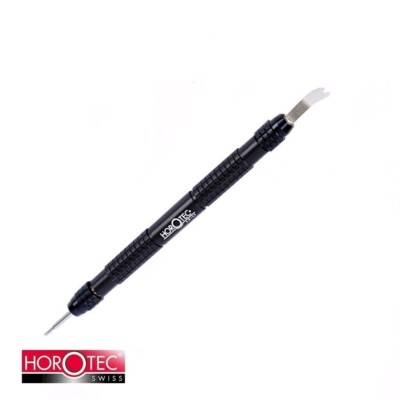 Strumento Caccia Perni Orologiaio HOROTEC MSA10.533 - Strumento A Caccia-perni Con Manico In Ottone Utensile Orologeria Manico Ottone Eloxato