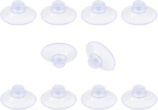 10 Pack Glass Table Suction Cups - 20mm Rubber Suckers, Anti-Collision, Desk Suc