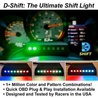 #ad D Shift Sequential Shift Light OBD2 Plug amp; Play for 2009 Vehicles $159.99