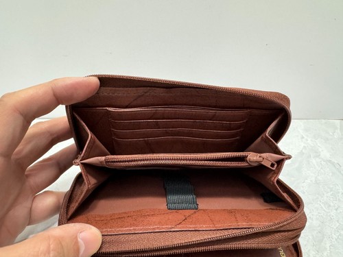 Vintage Buxton Women's Top Grain Cowhide Purse Wallet Coin Credit Cards Brown - Picture 6 of 13