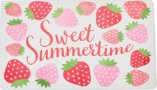 Anti-Fatigue PVC Foam Kitchen Floor Mat(18"x30")STRAWBERRIES,SWEET SUMMERTIME,DD