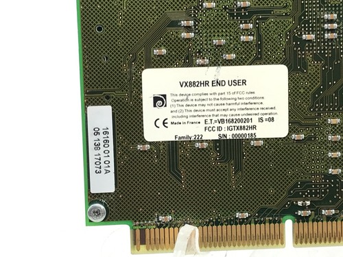 Digigram VX882HR 8ch Analog/Digital 24-Bit/192kHz PCIe Sound Card - Picture 8 of 10