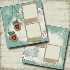 Winter - 2 Premade Scrapbook Pages - EZ Layout 4484