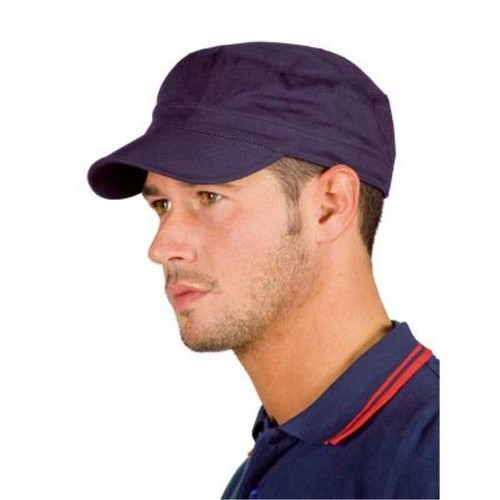 Cappello con visiera corta curva in cotone blu estivo | eBay