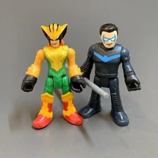 2 Hawk Girl Nightwing Fisher Price Imaginext DC Super Friends Figures Series #14