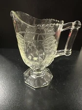 Jeannette Glass Clear Baltimore Pear Creamer