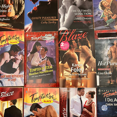 Harlequin Blaze Paperback Romance Novels 15 Book Lot Random Mixed Collection