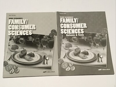 Abeka Home Economics Family Consumer Sciences Quizzes-Test + Answer Key
