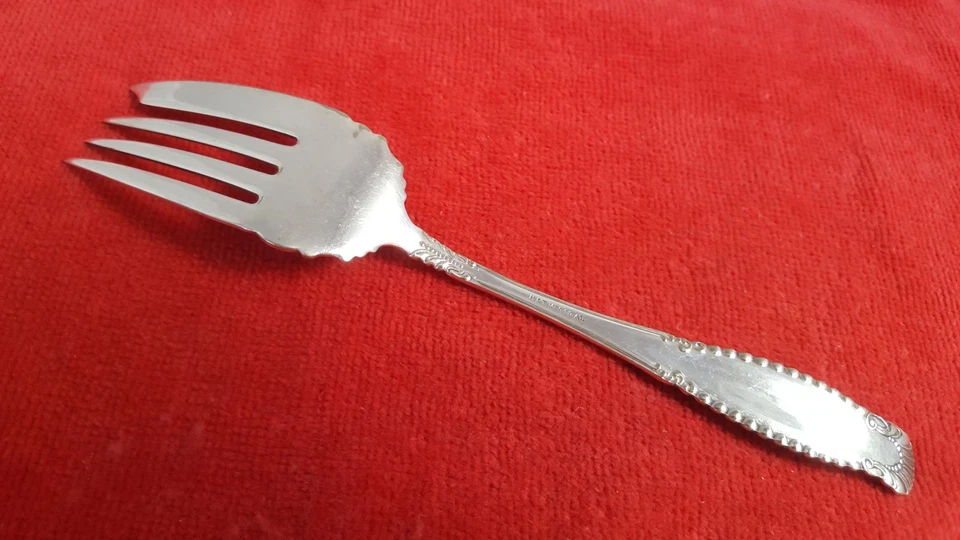 Вилка для сервировки холодного мяса - посеребренные столовые приборы - St. Paul от Holmes & Tuttle 1896 - Изображение 4 из 4
