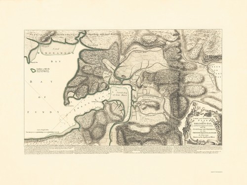 War Map - Shegnekto Bay French Forts Settlements - Jeffreys 1755 - 23 x 30.73 - 第 1/20 張圖片