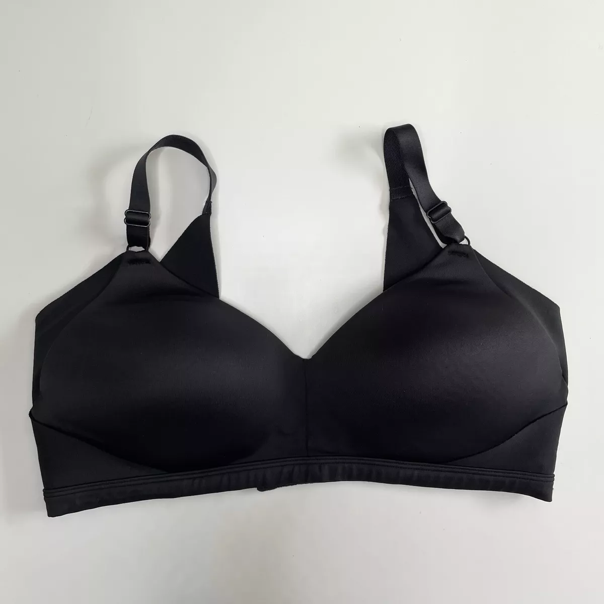 Warners Push Up Side Back Smoothing Bralette Large Wire Free Adjustable  2231