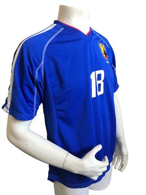 日本代表 サッカーウェア ONO 18 Shinji Ono 18 JAPAN Football Soccer Jersey Blue World Cup