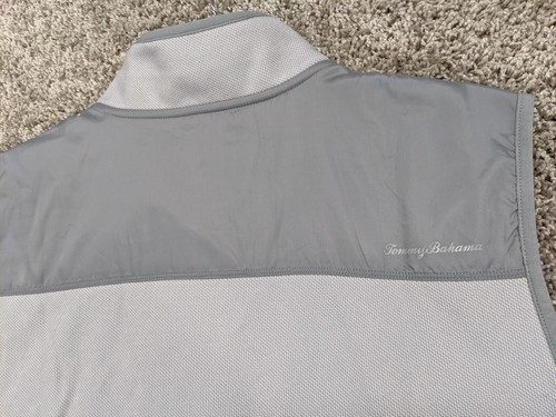 Tommy Bahama Vest Men's XL Turf and Trek Island Zone Full Zip Up Jacket Gray NEW - Picture 11 of 12