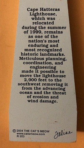 Vintage Wood Cape Hatteras Lighthouse Model North Carolina NC Folk Art From NC - Afbeelding 7 van 10