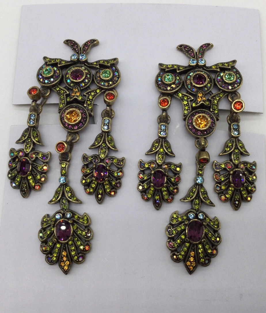 Heidi Daus RARE Clip Chandelier Earrings NEW eBay