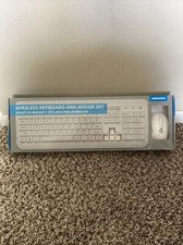 WIRELESS KEYBOARD AND MOUSE SET- White color-new in box
