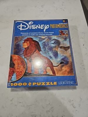 Disney THE LION KING Photomosaics Puzzle by Robert Silvers Rare!  Sealed
