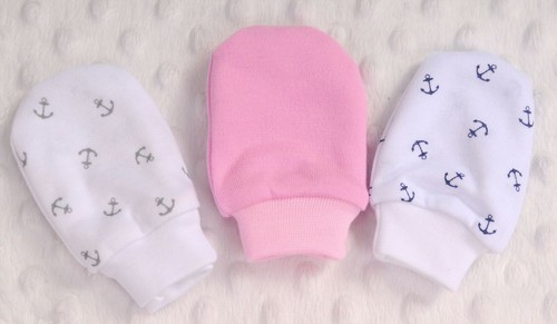 Fäustlinge Kratzfäustinge Baby Handschuhe Fäustel Babyfäustlige 0-6Monate - Bild 11 von 26