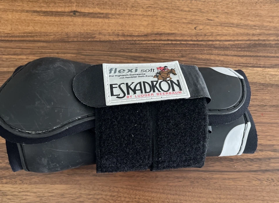 Botas Eskadron Flexi suaves delanteras abiertas Ludger Beerbohm negras hechas en Alemania Foto 3 de 3