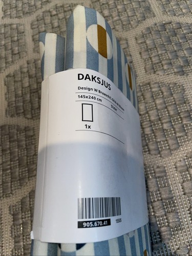 IKEA DAKSJUS Tablecloth Wipeable Stripe Pattern Blue 57×94" New - Picture 6 of 6