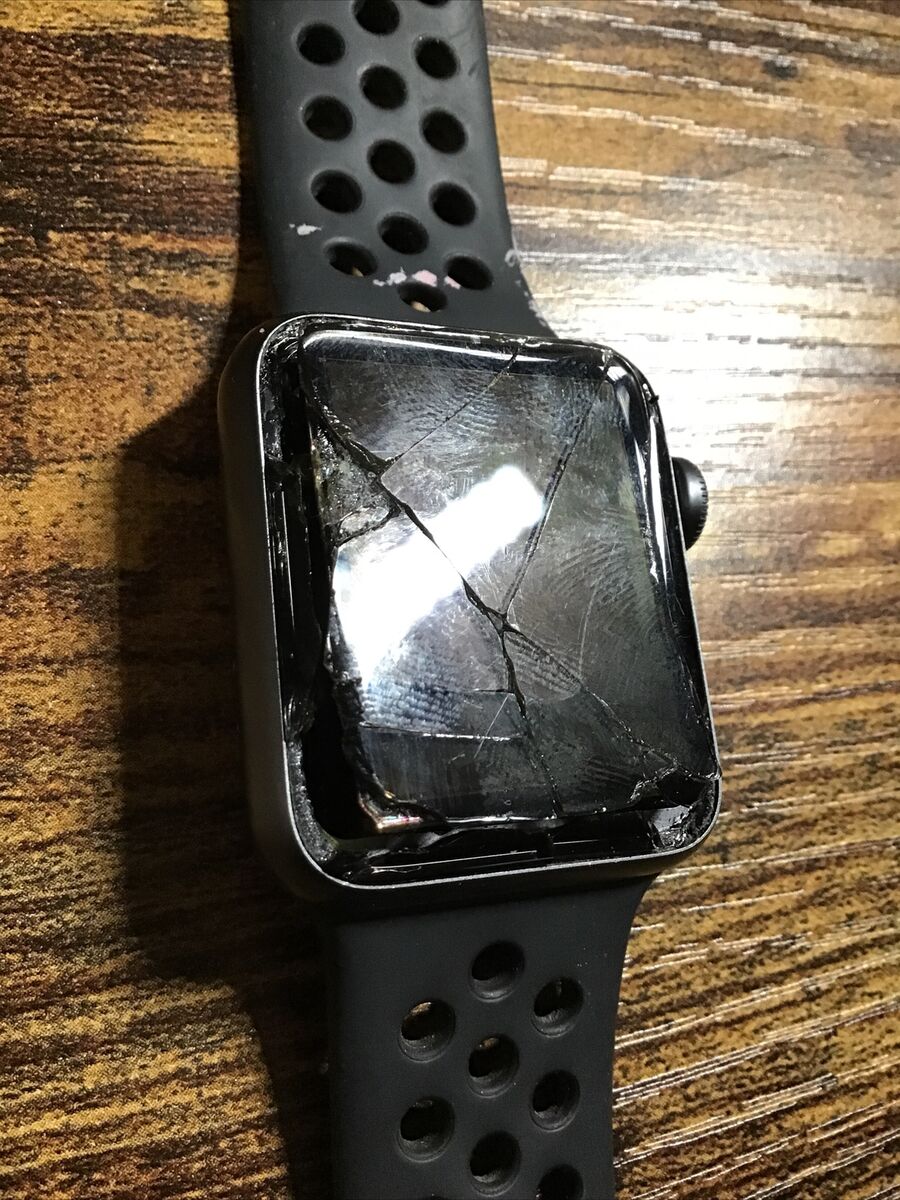 Apple Watch Series 3 Nike 38mm GPS Parts Or Repair Cracked | eBay