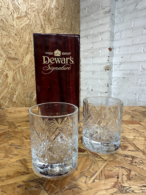 Ein Paar seltene Dewars Rocks Glas