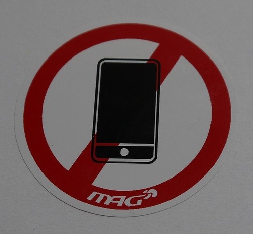 "Stop Phoning" Stickers x2