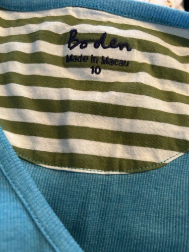 Camicia donna - "Bodin" taglia 10 manica lunga Aqua pit cucitura a cucitura 33 pollici