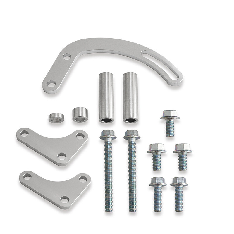 SBC Power Steering Bracket Power Steering Pump Bracket For Chevy SBC 327/350 - Saginaw LWP/SWP Mount Power Steering Pumps & Parts For Ford E-350 Econoline - Foto 4