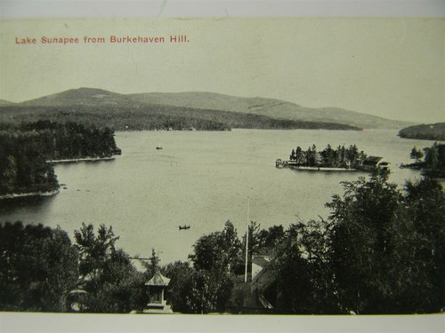 Vintage 1912 Lake Sunapee From Burkehaven Hill New Hampshire Postcard P20