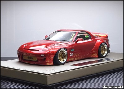 RX-7 ミニカー RedSuns 1/18 1/64 MAZDA RX-7 (FD3S) RED SUNS