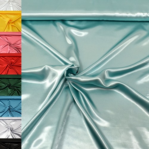 MAGAM-Stoffe "Estelle" Satin glänzend einfarbig uni ideal für Kleidung Meterware - Bild 31 von 40