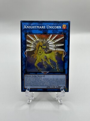  Yugioh TCG-Knightmare Unicorn-Super Rare-RA01-EN043-1st Edition-M/NM! 