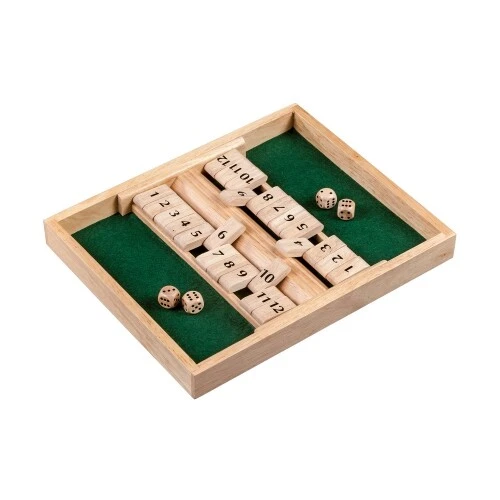 Shut the Box - 12er - für 1-2 Personen - mit Würfeln - Bild 3 von 3