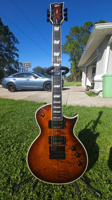 ESP LTD EC-1000 Evertune Bridge Dark Brown Sunburst Guitar Used
