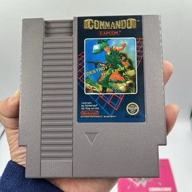 Commando NES Nintendo Complete CIB Great 5 Screw - RARE With Hangtab