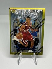 1996-97 Topps Finest Heirs Allen Iverson #280 Rare With Coating 76ers Card