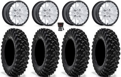 Fuel Piston 15'' Wheels Machined +10mm 35'' Warrior XT Sticky Tires Polaris