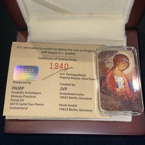 1 Oz Archangel Michael Silver Coin – Rublev Orthodox Shrines LIMITED #1940/3000 - Picture 4 of 8