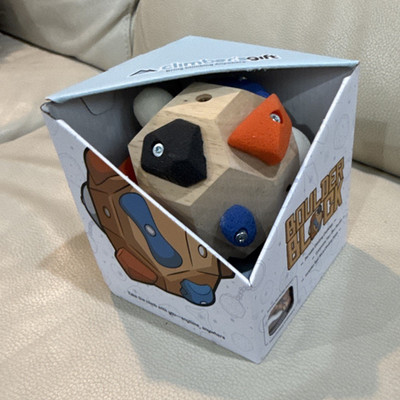 Climbers Gift Boulder Block Handcrafted Wooden 3D Finger Climbing Ball Trainer