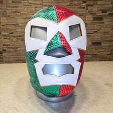 Máscara de Lucha Mexicana Dr. Wagner Sr. 100% ProGrade Lycra y Cuero Tricolor